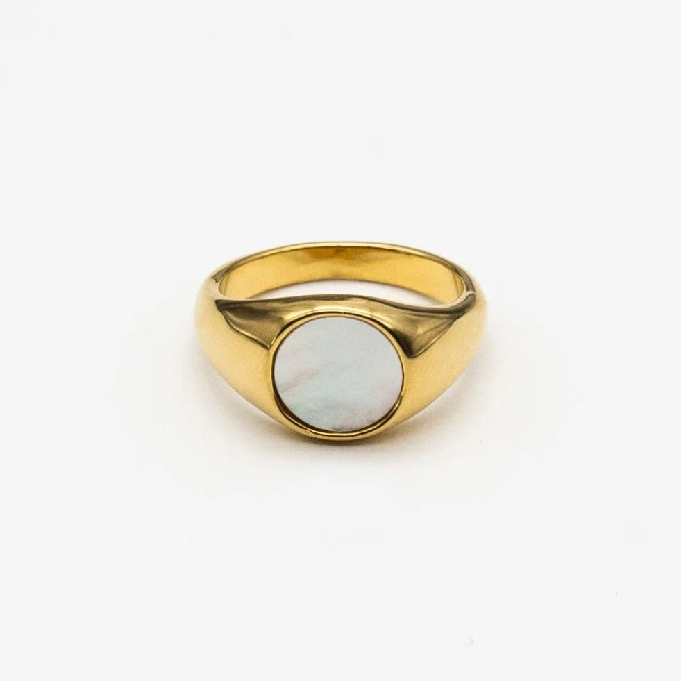 Sealed with love shell ring